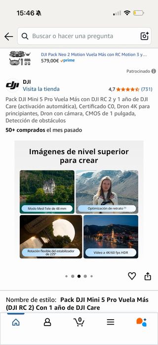 Pack DJI Mini 5 Pro Vuela Más (DJI RC 2)