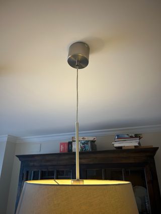 2 Lámparas de Salón Tela y Metal