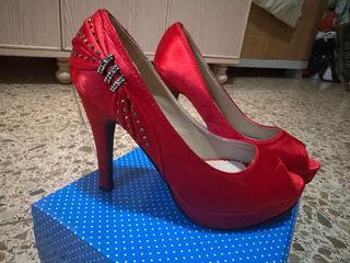 Zapatos de fiesta rojos talla 36