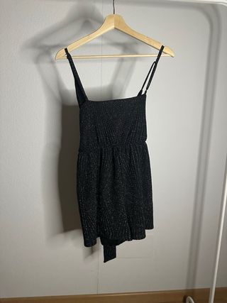 Mono corto Lefties Woman negro brillante Talla S