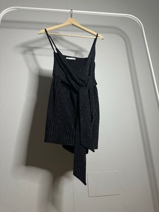 Mono corto Lefties Woman negro brillante Talla S