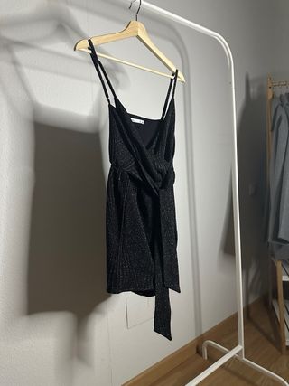 Mono corto Lefties Woman negro brillante Talla S