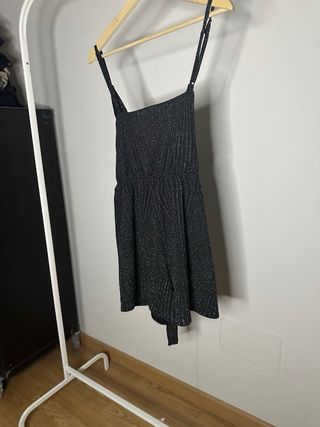 Mono corto Lefties Woman negro brillante Talla S