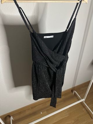 Mono corto Lefties Woman negro brillante Talla S