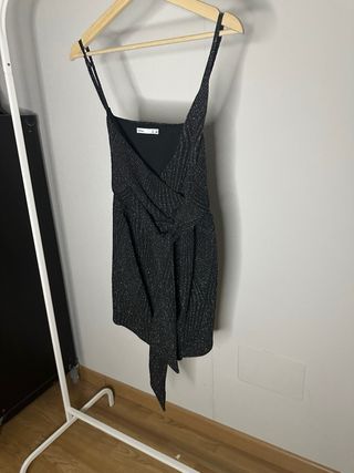 Mono corto Lefties Woman negro brillante Talla S