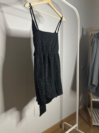 Mono corto Lefties Woman negro brillante Talla S