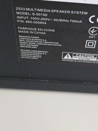 Altavoces Logitech Negros