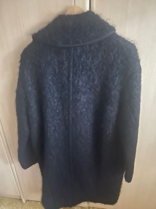 Abrigo de lana BIMBA Y LOLA negro Talla L