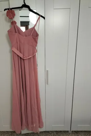 Vestido de fiesta rosa talla S