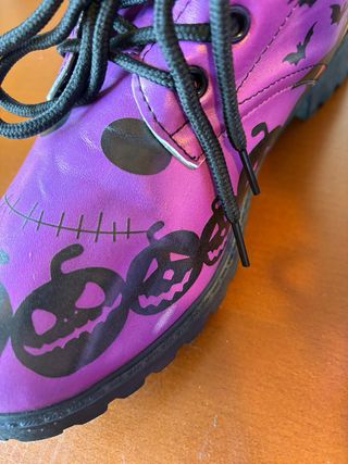 Botas Moradas Casuales Talla 40