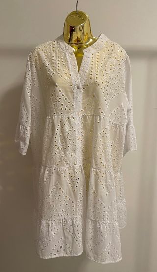 Vestido branco verão bordado