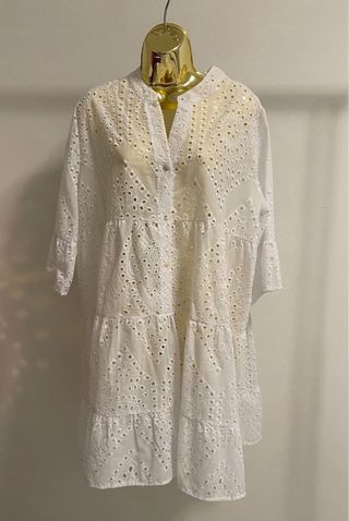 Vestido branco verão bordado