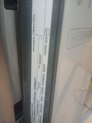 Microondas integrable Balay 20L sin usar