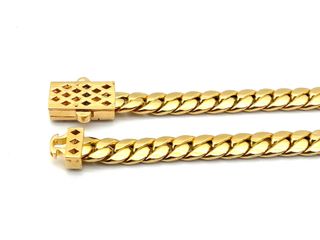 Gargantilla Oro 18K tipo Versace con Circonitas