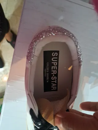 Tenis Golden Goose Beige/Rosa