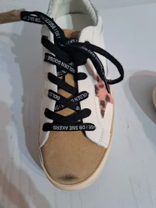 Tenis Golden Goose Beige/Rosa