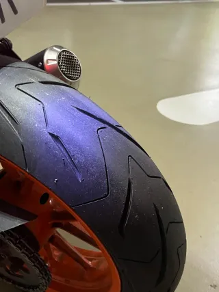 KTM Duke 390 ABS Gris Blanca