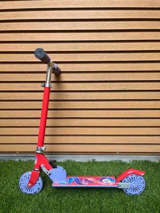 Patinete infantil rojo y morado