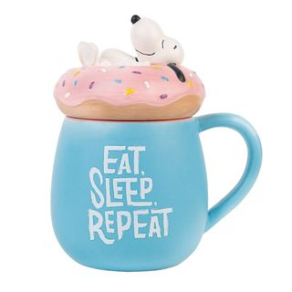 Taza Snoopy 3D Donut Tapa 500ml
