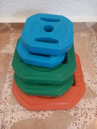 Pesas Fitness, 5, 2.5 y 1.25 kg