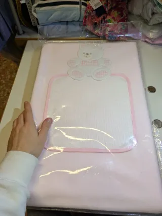 Copertina lettino pile orsetto rosa