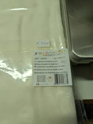 Copertina lettino pile orsetto rosa