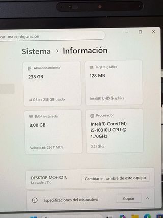 DELL 5310 i5-10310U - BATERÍA NUEVA - TÁCTIL
