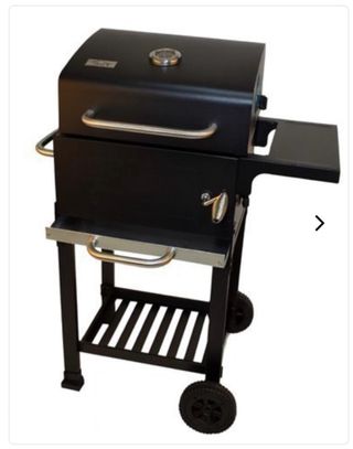 Barbacoa de carbón con tapa