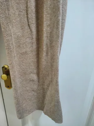 ZARA - Pantalón de punto marrón