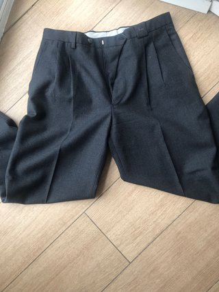 Pantalón de traje hombre gris