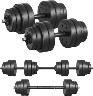 Mancuernas, Barra Corta Ajustable 30kg SYL30HBK