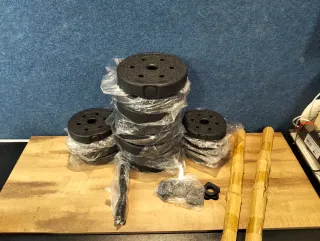 Mancuernas, Barra Corta Ajustable 30kg SYL30HBK