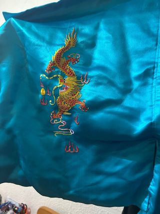 Bata Kimono de rayón bordada