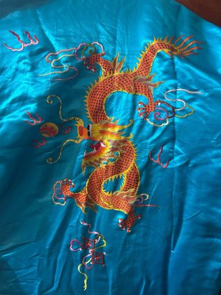 Bata Kimono de rayón bordada