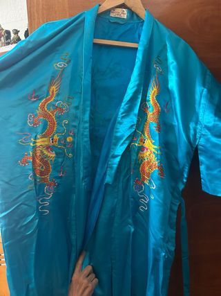 Bata Kimono de rayón bordada