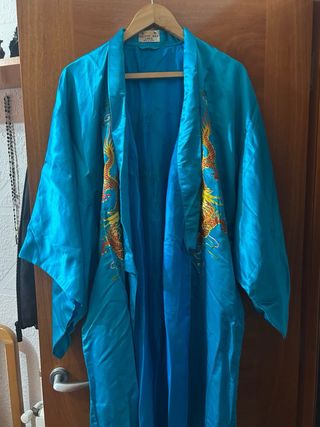 Bata Kimono de rayón bordada