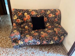 Sofá de 2 plazas estampado floral