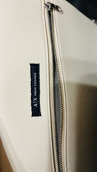 Bolso shopper Armani Exchange logo charm