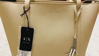 Bolso shopper Armani Exchange logo charm
