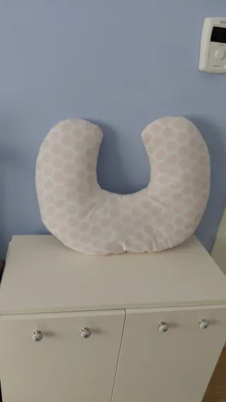 Cojín Lactancia Puntos Rosa