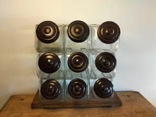 Caramelera antigua de cristal