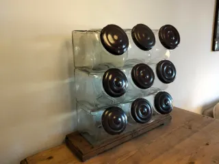 Caramelera antigua de cristal