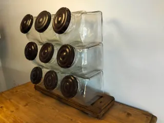 Caramelera antigua de cristal