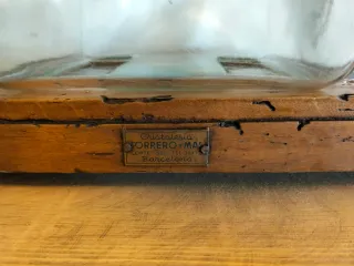 Caramelera antigua de cristal