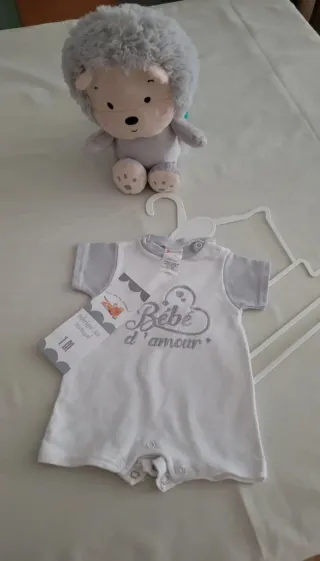 Pelele bebé Bebé d'amour 1 mes