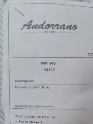 Moneda Oro Britannia 1/10 Onza 2025