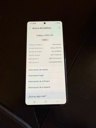 Samsung Galaxy A52s 5G Negro