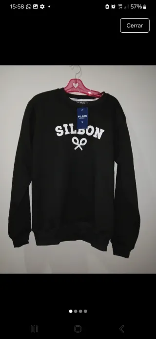 Sudadera Silbon Talla M Negra