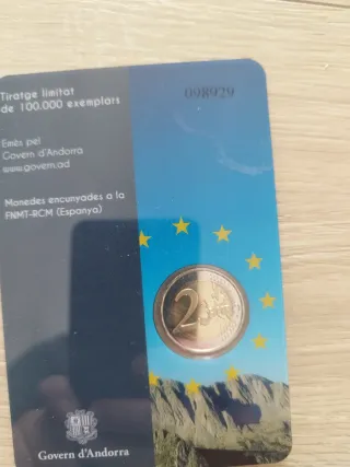 2 Euros Andorra 2014 Consejo de Europa