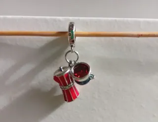 Charm Colgante Coffe : Cafetera y Taza Roja